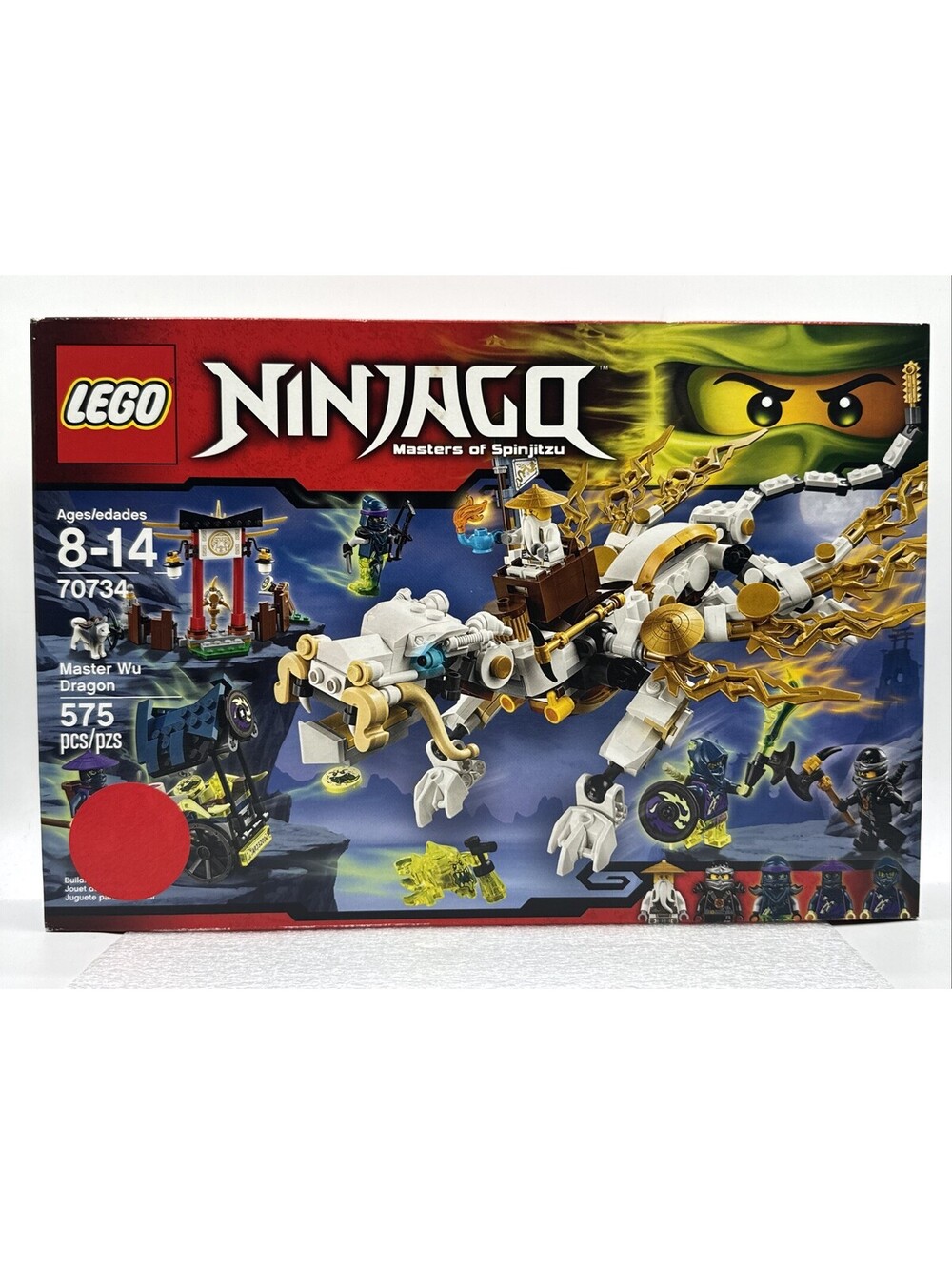 Lego Ninjago Masters Of Spinjitzu #70734 Set 575 Pieces 2015 Master Wu Dragon